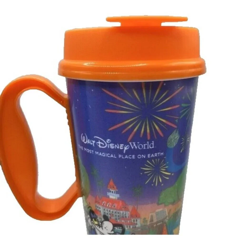 Set of 2 Walt Disney World Resort Reusable Mug Mickey & Friends 4 Parks 2024